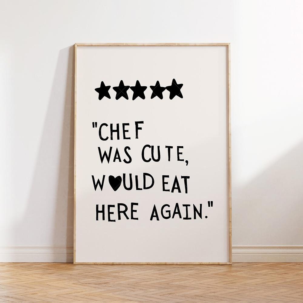 الحد الأدنى القلب الأسود الشيف - مراجعة Home Cooking Quotes وسعره
