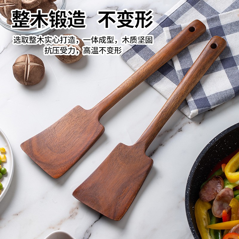 1 قطعة - ملعقة خشبية للطهي في  - مراجعة Home Cooking Utensils وسعره