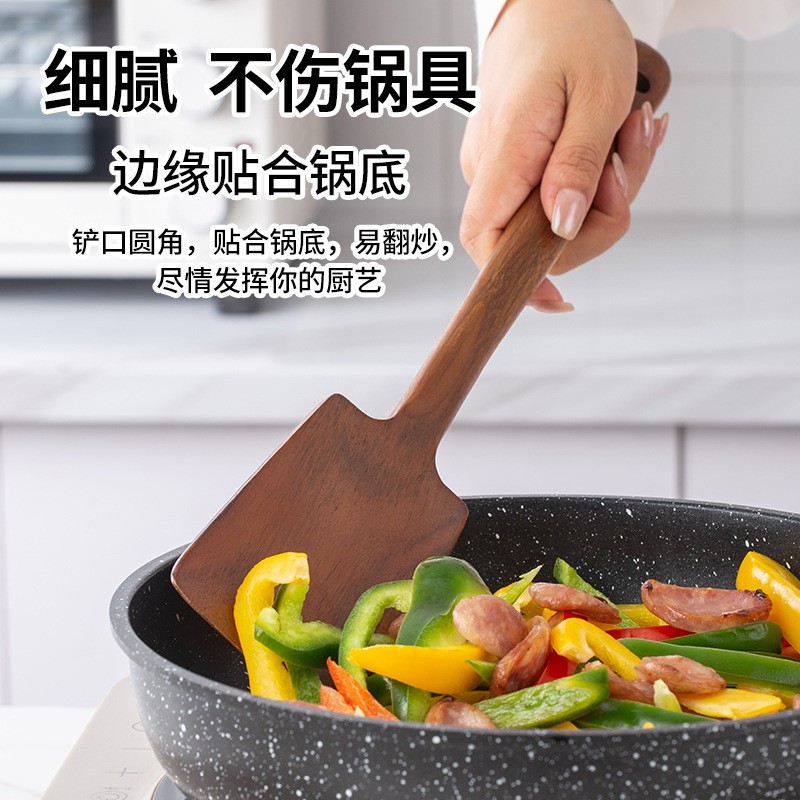 1 قطعة - ملعقة خشبية للطهي في  - مراجعة Home Cooking Utensils وسعره