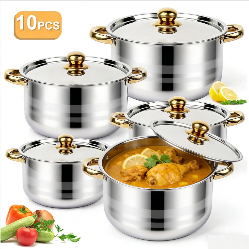 طقم أواني طهي فاخرة وعصرية من  - مراجعة Home Cooking Utensils وسعره